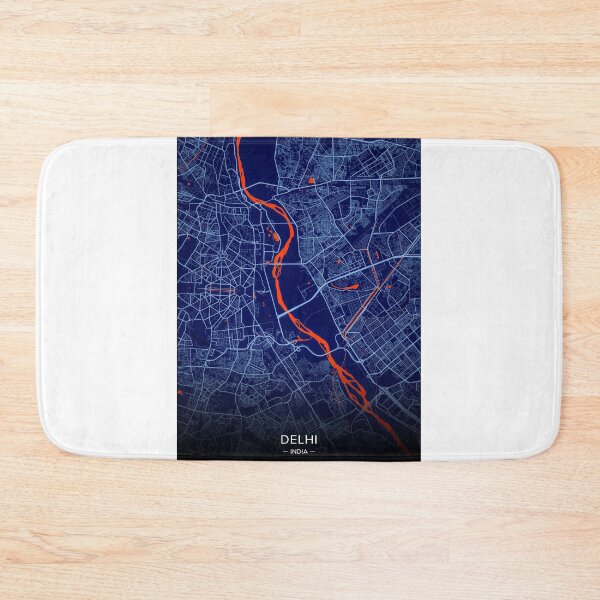 Item preview, Delhi City Map Print, Delhi City Map Poster, Delhi City Map Wall Art, Delhi City Map, Map of Delhi City, Delhi City Map Art designed and sold by randomorder.
