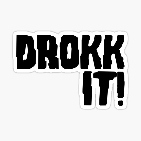 Item preview, Drokk It! Judge Dredd (black) designed and sold by Crabmeat.