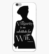 Vulgarity is No Substitute for Wit iPhone Case