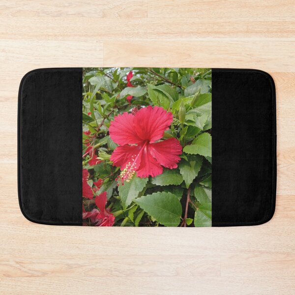 Item preview, red hibiscus flower at my garden designed and sold by basitcv.