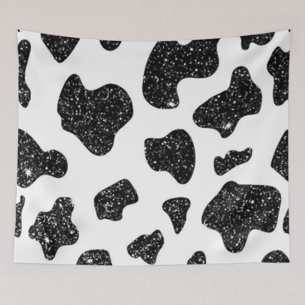 Item preview, Black glitter patches (cow pattern)  designed and sold by fudgecream.