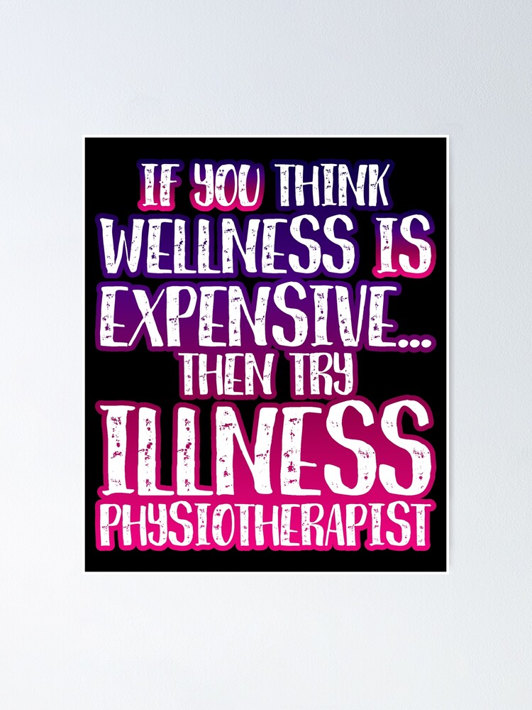 "Physiotherapie Sprüche Physiotherapeut Geschenk" Poster von QQDesings