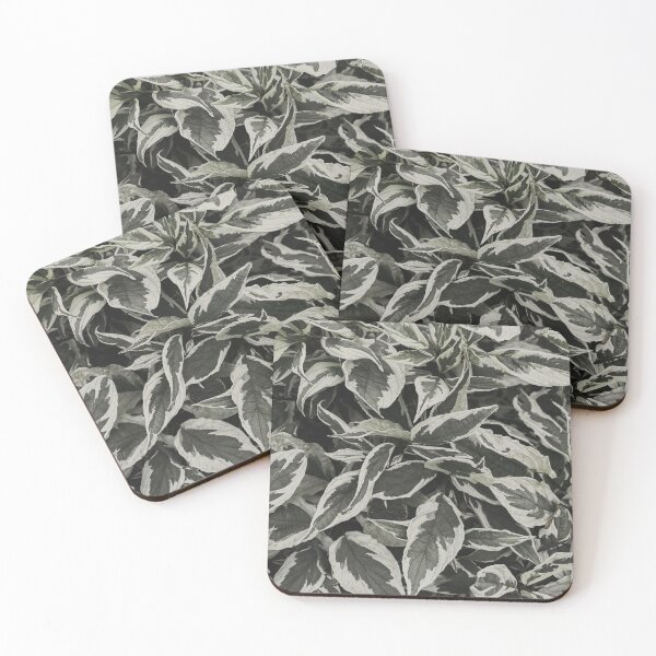 Item preview, Vintage Monochrome Light Green Leaves  designed and sold by HauteLuxAtelier.