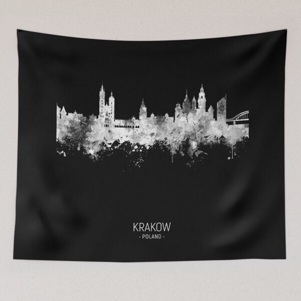 Item preview, Krakow Poland Skyline designed and sold by ArtPrints.