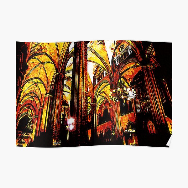 Barcelona, Cathedral of the Holy Cross and Saint Eulalia Poster