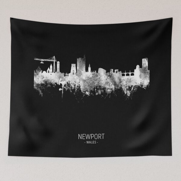 Artikelvorschau, Newport Wales Skyline entworfen und verkauft von ArtPrints.