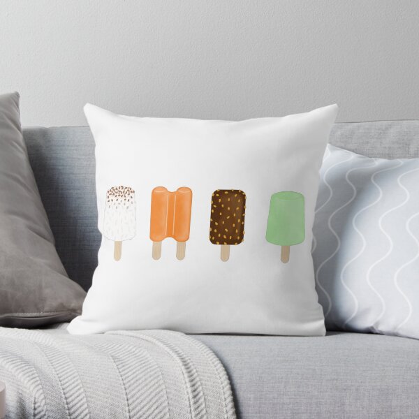 Childhood icecream Throw Pillow