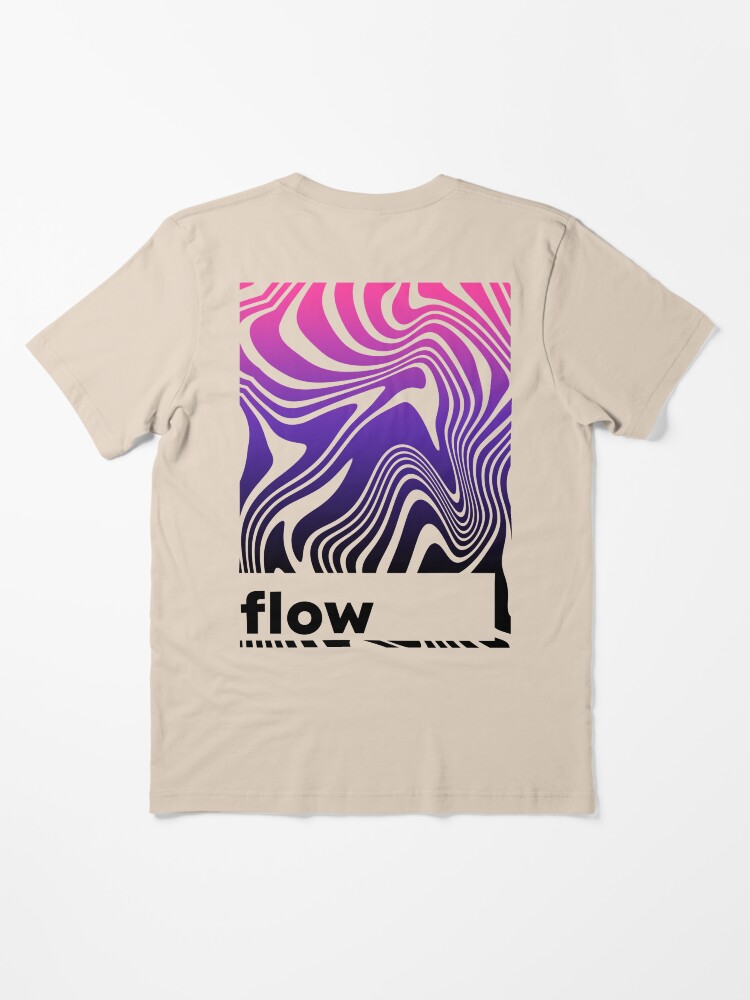 FLOW [back print] streetwear tshirt design" Essential T-Shirt for Sale by Quirky Queer | Redbubble