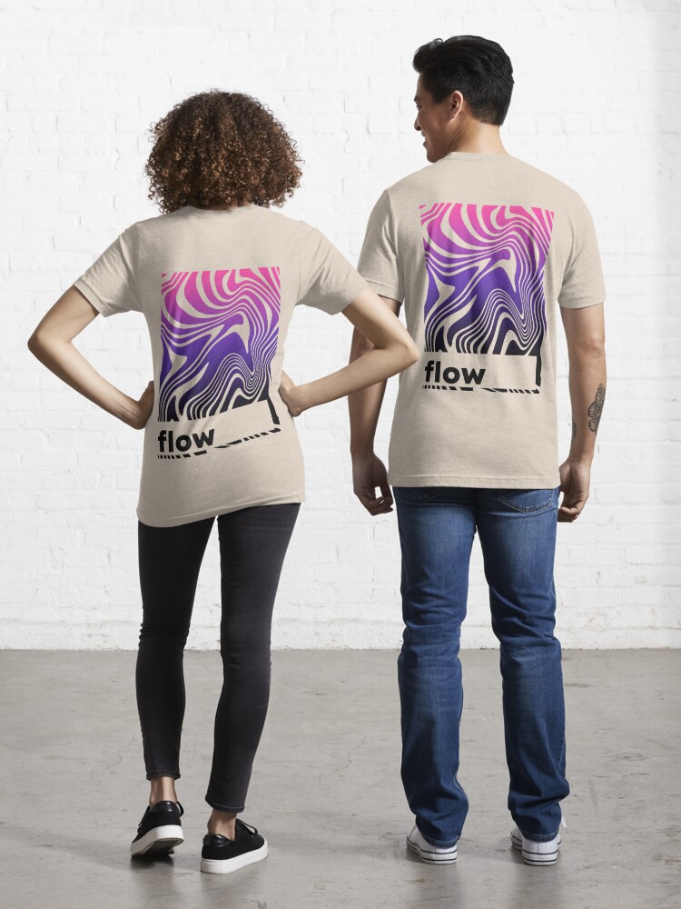 virkningsfuldhed opadgående billet FLOW [back print] | streetwear tshirt design" Essential T-Shirt for Sale by  Quirky Queer | Redbubble