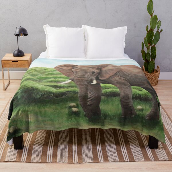 Item preview, Elephant Painting by Phoebe Lim designed and sold by PhoebeLimArt.