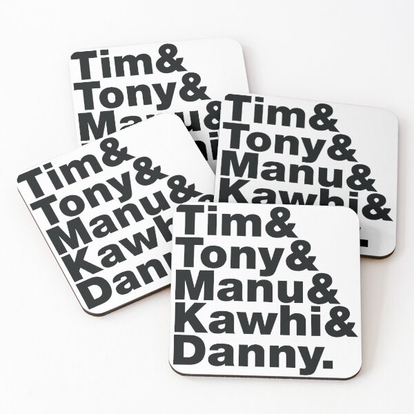 Item preview, 2013-2014 San Antonio Basketball Starting Five Black over White designed and sold by johnta17.
