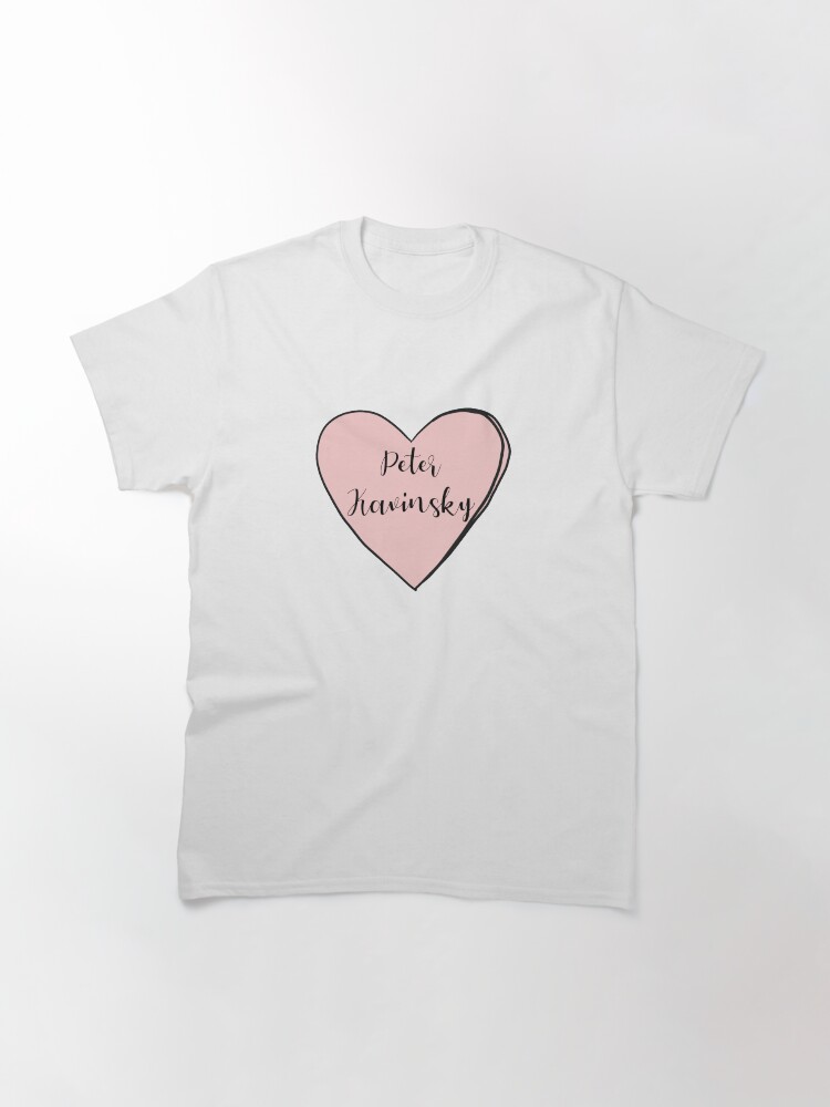 Thumbnail 3 of 7, Classic T-Shirt, To All The Boys I’ve Loved Before Heart Peter Kavinsky designed and sold by Dollfacedesign.