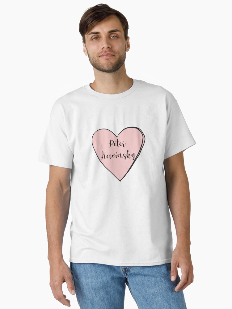 Thumbnail 1 of 7, Classic T-Shirt, To All The Boys I’ve Loved Before Heart Peter Kavinsky designed and sold by Dollfacedesign.