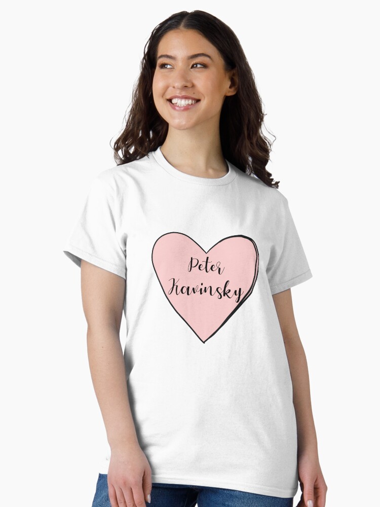Thumbnail 2 of 7, Classic T-Shirt, To All The Boys I’ve Loved Before Heart Peter Kavinsky designed and sold by Dollfacedesign.