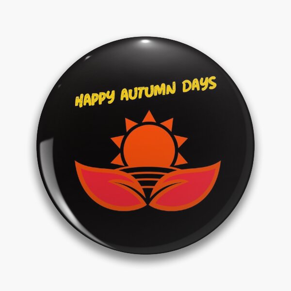 Item preview, Happy Autumn Days Sun with fall leaves designed and sold by misskrisnov.