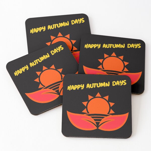 Item preview, Happy Autumn Days Sun with fall leaves designed and sold by misskrisnov.