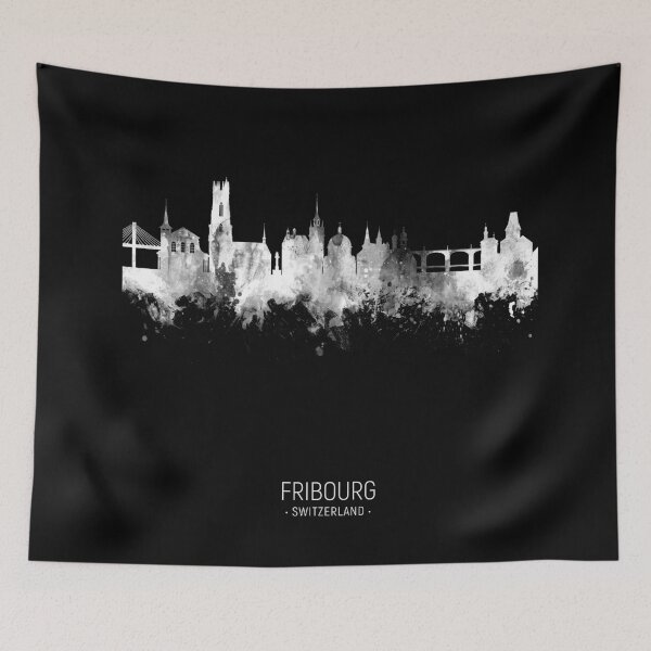 Item preview, Fribourg Switzerland Skyline designed and sold by ArtPrints.