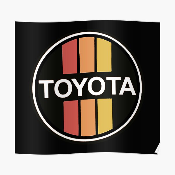 Vintage 70er Jahre TOYOTA Autos Japan Poster