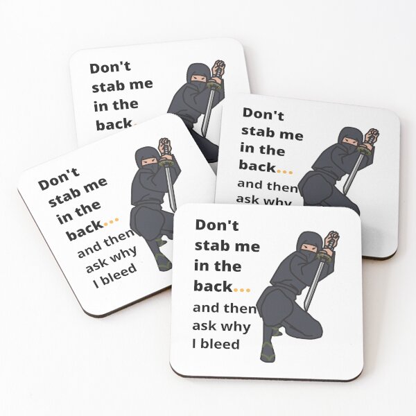 Item preview, Don't stab me in the back! designed and sold by TeeZoneZtore.