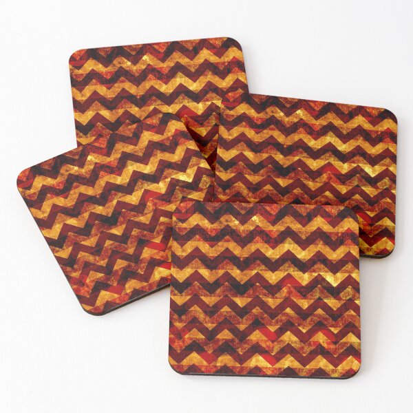 Item preview, Orange Grunge Chevron pattern designed and sold by Poptopia.