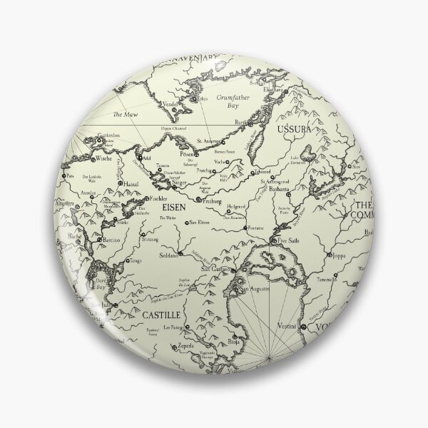 Item preview, Map of Théah by Mark Richardson designed and sold by Chaosium.
