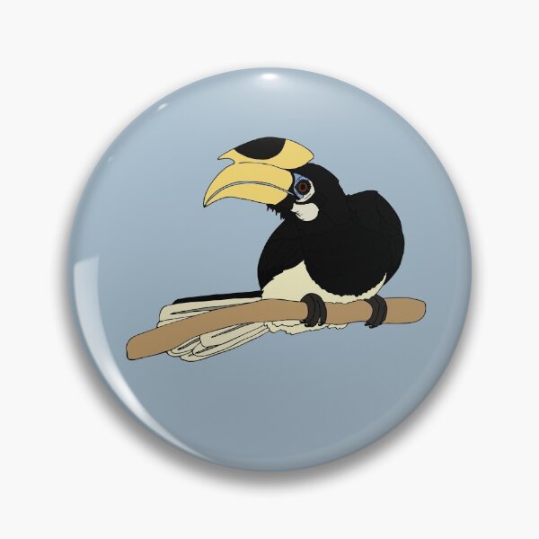 Item preview, Malabar Pied Hornbill designed and sold by nolessjess.