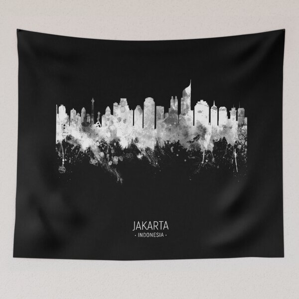 Item preview, Jakarta Skyline Indonesia designed and sold by ArtPrints.