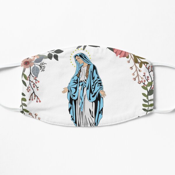 Holy Mary Pray for us Virgin Mary Wall Art Blessed Mother of God Catholic Gift Flat Mask