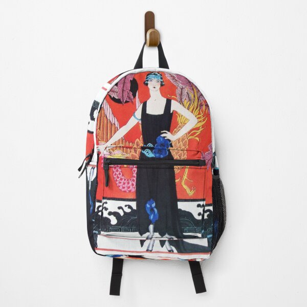 Item preview, WOMAN AND PHOENIX, ART DECO BEAUTY FASHION IN RED BLACK WHITE designed and sold by BulganLumini.