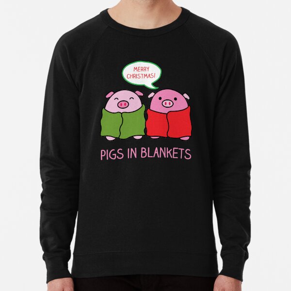 Pigs in blankets, Merry Christmas! Lightweight Sweatshirt
