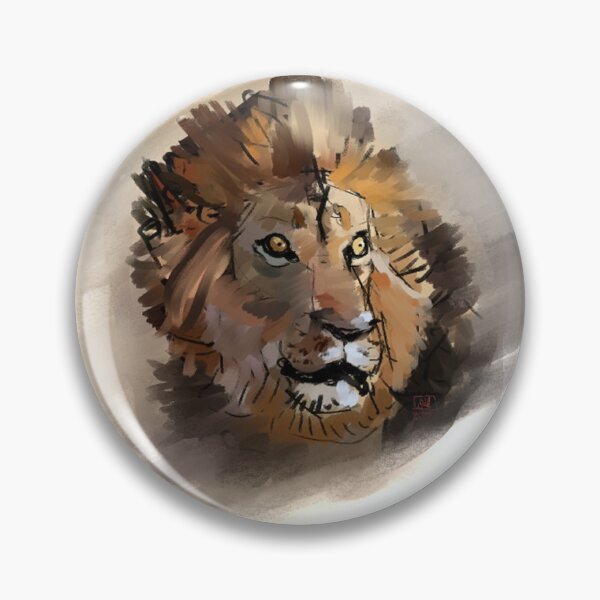 Item preview, Scruffy Lion designed and sold by WyattAndrewsArt.