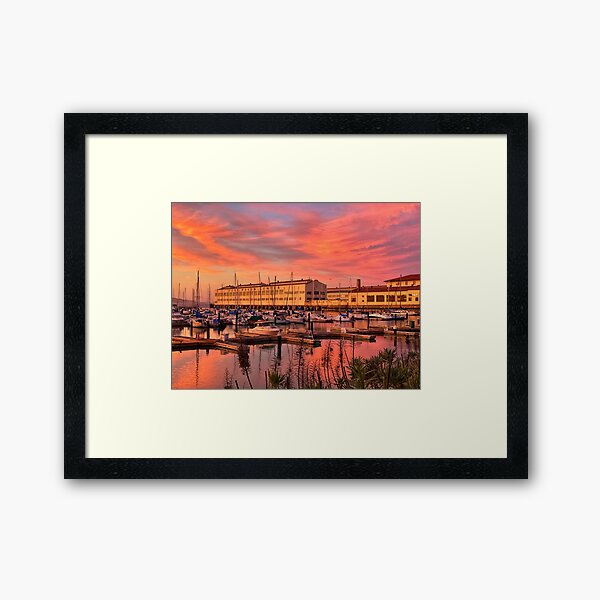 Marina District Fort Mason Center during Sunset Framed Art Print