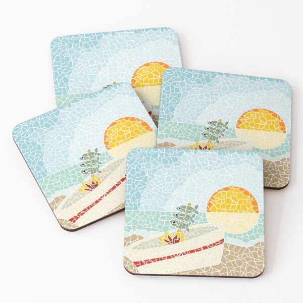 Item preview, Gaudi Style Mosaic Espeto Beach designed and sold by Sonia Pascual Izquierdo.