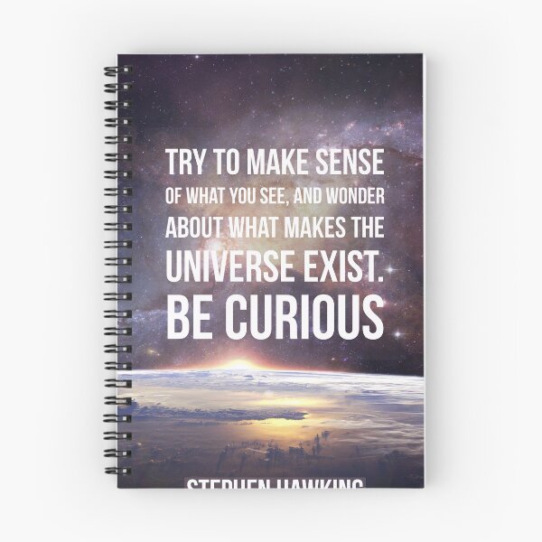 Item preview, Be Curious - Stephen Hawking designed and sold by monguss.