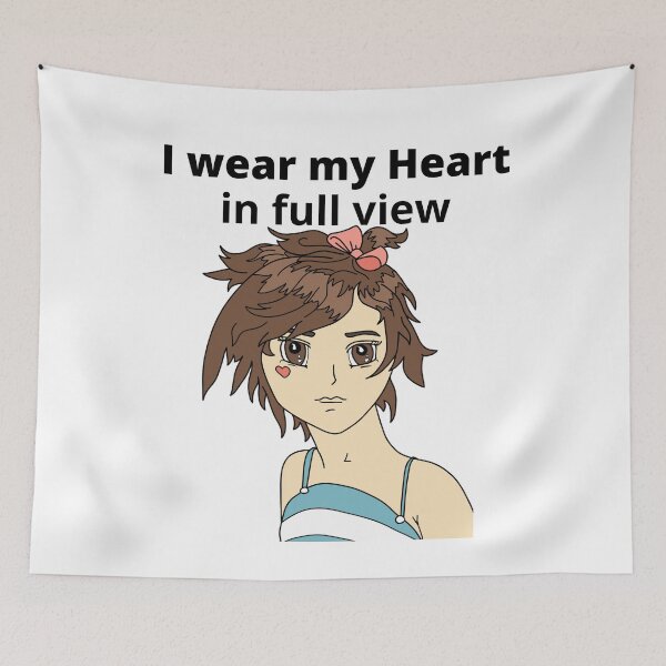Item preview, My heart is worn in full view! designed and sold by TeeZoneZtore.