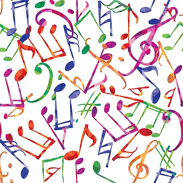 Artwork thumbnail, Music Notes Pattern by AwesomeProject