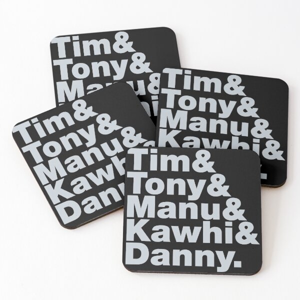 Item preview, 2013-2014 San Antonio Basketball Starting Five Grey over Black designed and sold by johnta17.