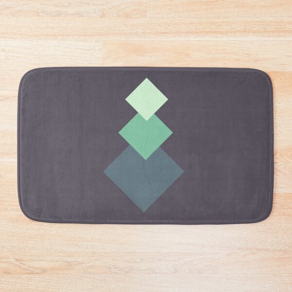 Item preview, Green diamonds mosaic on Dark Liver designed and sold by Silver-bee.