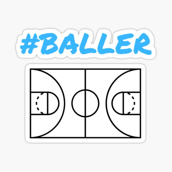 Item preview, #baller Basketball court blue designed and sold by edgarallesch.