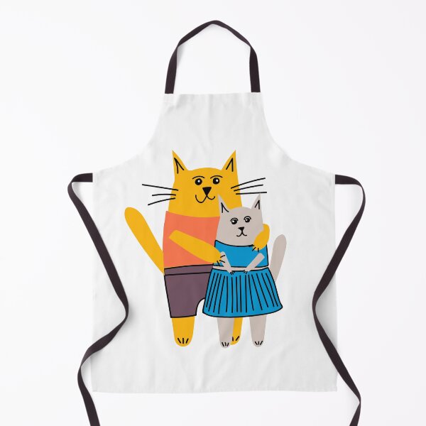 Item preview, Male and female cats walking around designed and sold by leffka.
