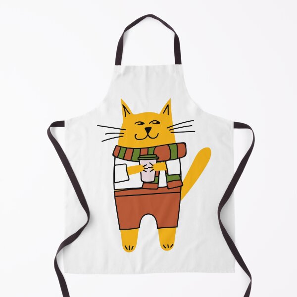 Item preview, Cat drinking take-away coffee designed and sold by leffka.