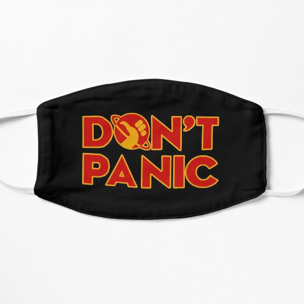 Don't panic The Hitchhiker's Guide to the Galaxy Flat Mask