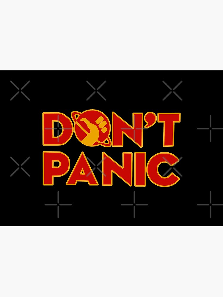 Disover Don't panic The Hitchhiker's Guide to the Galaxy Canvas