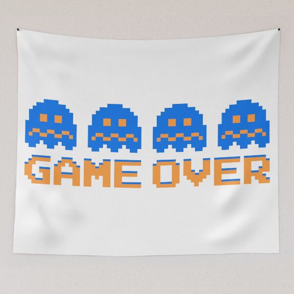 Item preview, Game Over Gamer Geek retro video game pixel art  designed and sold by blastshmucks.