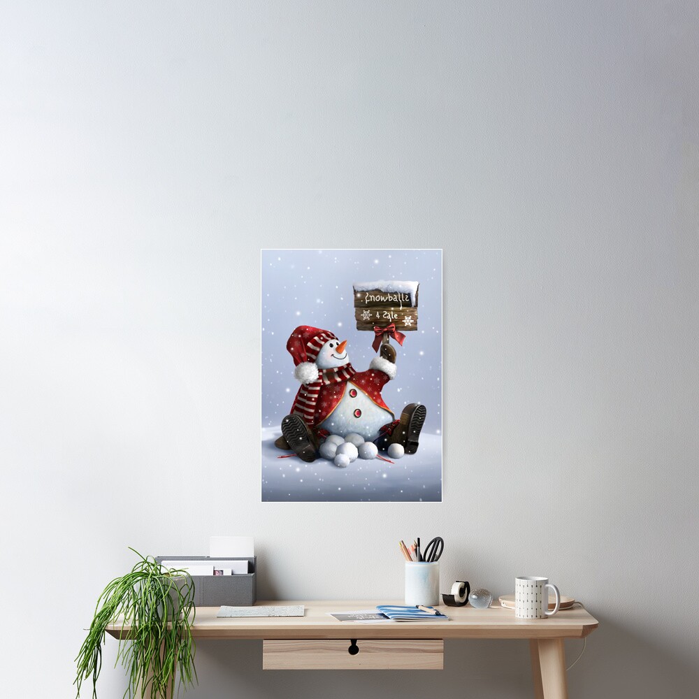 Xmas-Snowman Poster