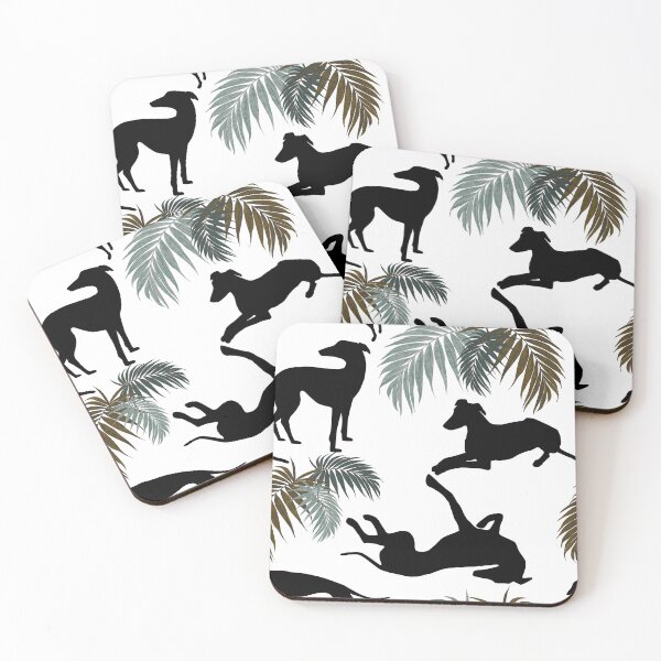 Item preview, Greyhounds and Palm Fronds designed and sold by GreytGraphicals.