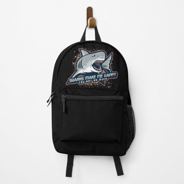 Item preview, Sharks Make Me Happy You Not So Much - White Shark designed and sold by Aldvin Gomes.