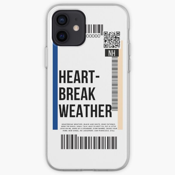 Heartbreak Weather Boarding Pass iPhone Soft Case