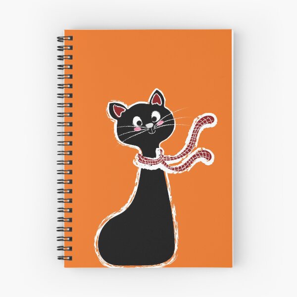 Item preview, Black Cat Long Neck Orange designed and sold by ranadigipaint.