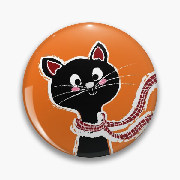 Item preview, Black Cat Long Neck Orange designed and sold by ranadigipaint.